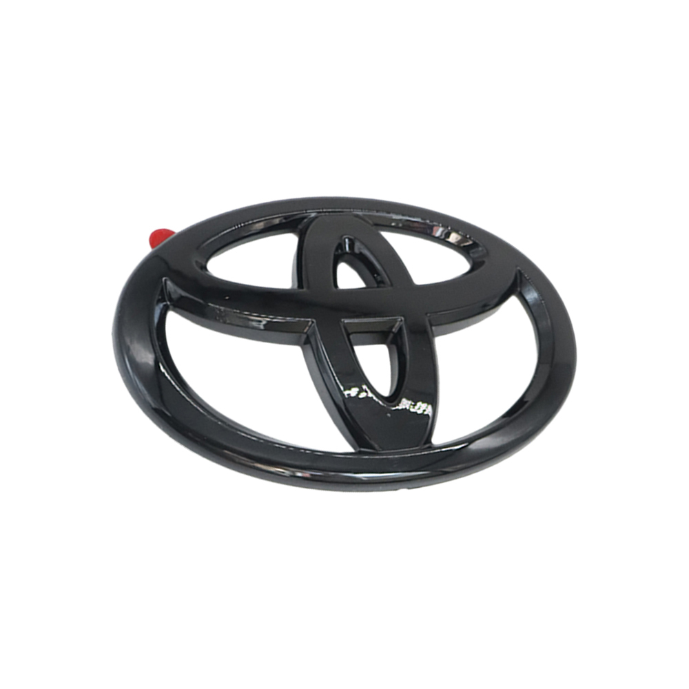 1PC Camry Highlander Corolla Yaris Logo Emblem Overlay Rear Gloss Black Toyota