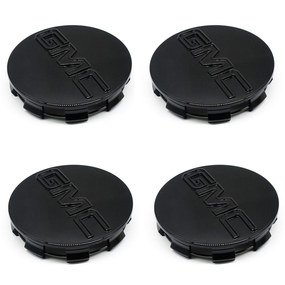 4PCS 2014-2020 Sierra Yukon Denali Plastic 83mm Wheel Center Cap Black GMC 9595759
