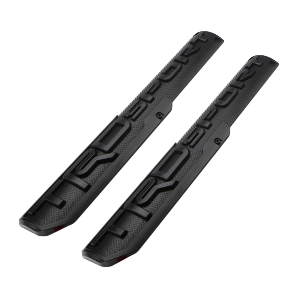 2PCS Tundra Tacoma 4Runner Plastic TRD SPORT Fender Side Emblem Sticker Matte Black Toyota