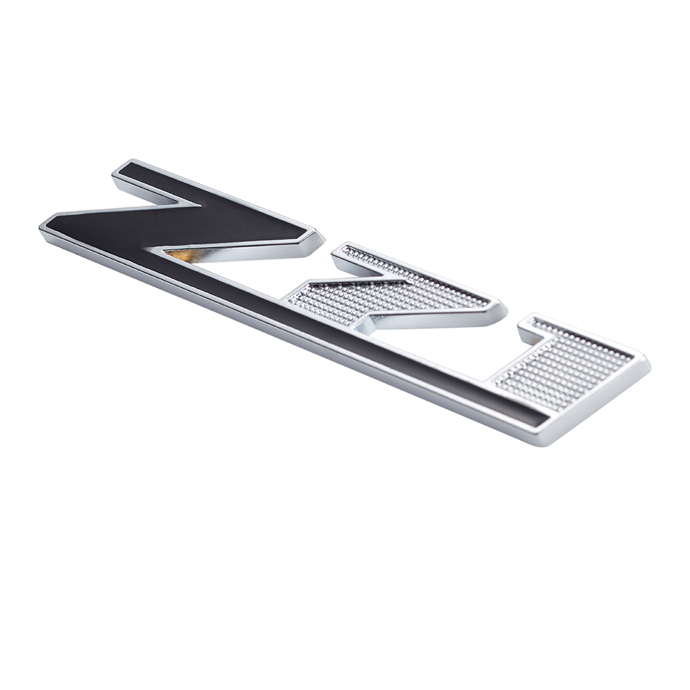 1PC Silverado Tahoe Colorado Suburban Zinc Alloy Z71 Front Grille Badge Black Chrome Bolt On Chevrolet