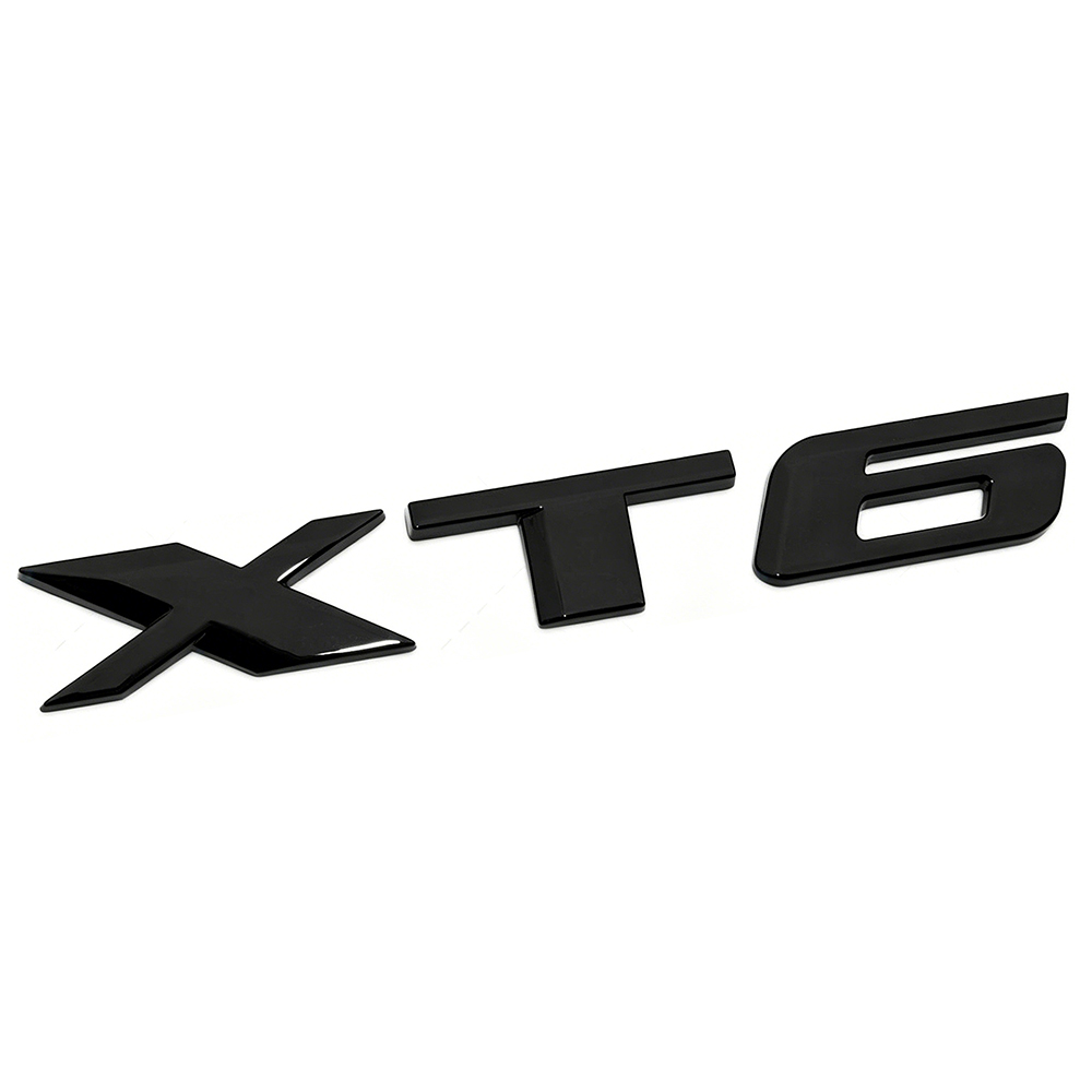 1PC XT6 Plastic SUV Rear Liftgate Letter Gloss Black Cadillac 84592291