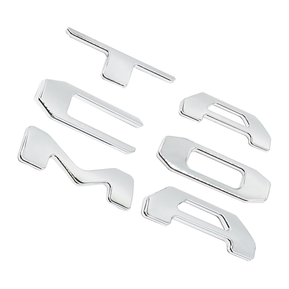 1 Set 2024-2026 Tacoma Abs Plastic Tailgate Letters Gloss Chrome Toyota 