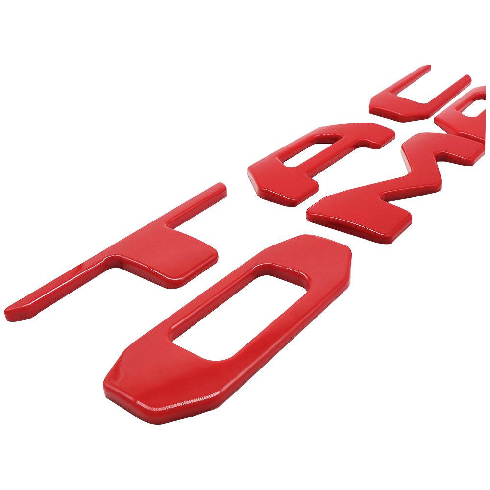 1 Set 2024 2025 2026 Tacoma Abs Plastic Tailgate Letters Gloss Red Toyota 