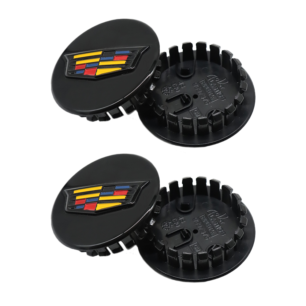 4Pcs ATS CT6 CTS XTS XT4 XT5 Plastic Wheel Center Caps Rim Black Colored Cadillac 66mm 9595439