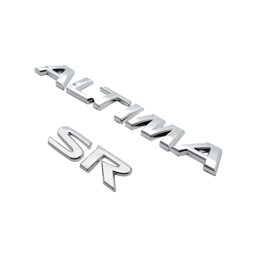 2019-2025 ALTIMA SR Tailgate Badge ABS Chrome Nissan Self-Adhesive Decal Nameplate
