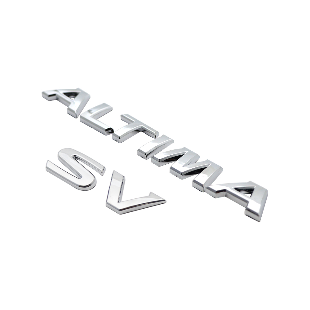 2019-2025 ALTIMA SV Tailgate Badge ABS Chrome Nissan Self-Adhesive Decal Nameplate