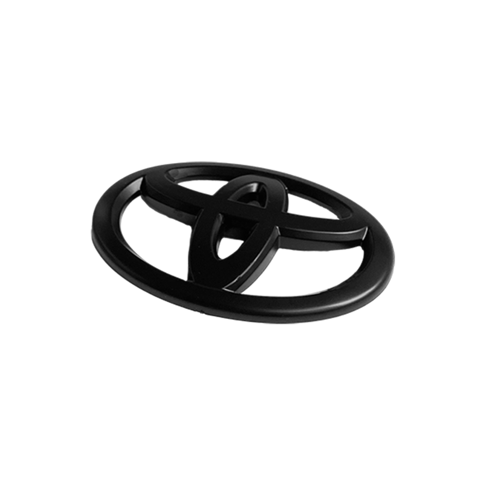 1PC Camry Highlander Corolla Yaris Logo Emblem Overlay Rear Matte Black Toyota