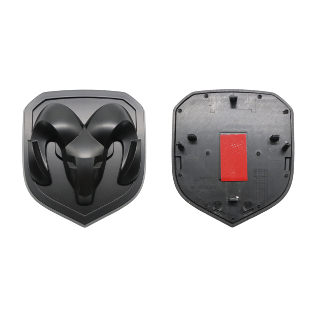 2Pcs 2013-2018 Ram 1500 2500 3500 Front & Rear RAMS Head Emblem Matte Black 68218155AB 68140322AA