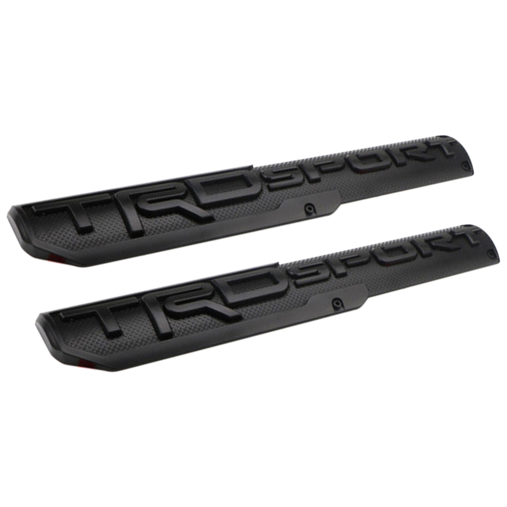 2PCS Tundra Tacoma 4Runner Plastic TRD SPORT Fender Side Emblem Sticker Matte Black Toyota