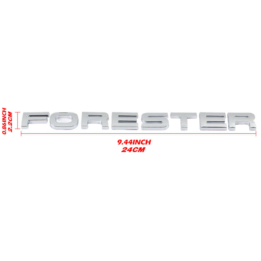 1PC 2009-2018 Forester Plastic Rear Liftgate Letter Gloss Chrome Subaru 93079FJ050