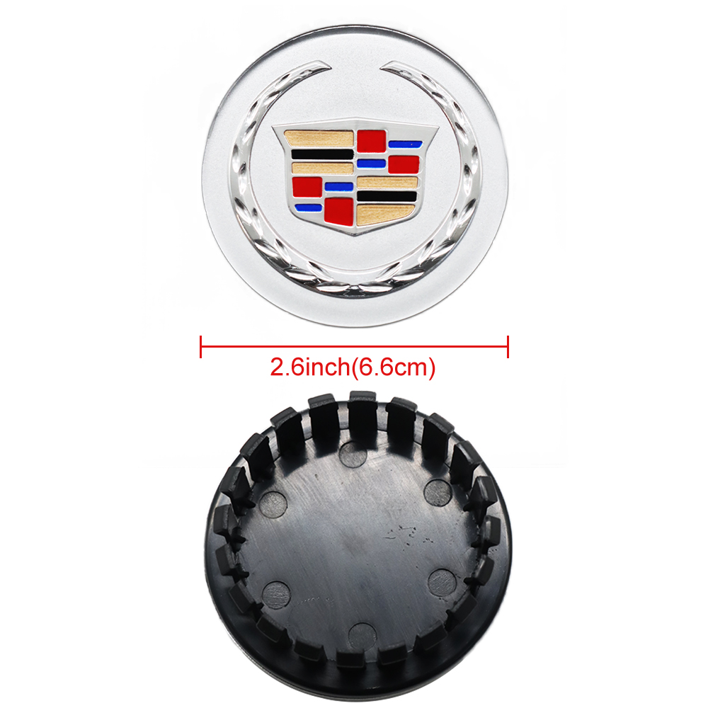 4Pcs ATS DTS SRX CTS XTS Plastic Wheel Center Caps Rims Chrome Cadillac 9595439