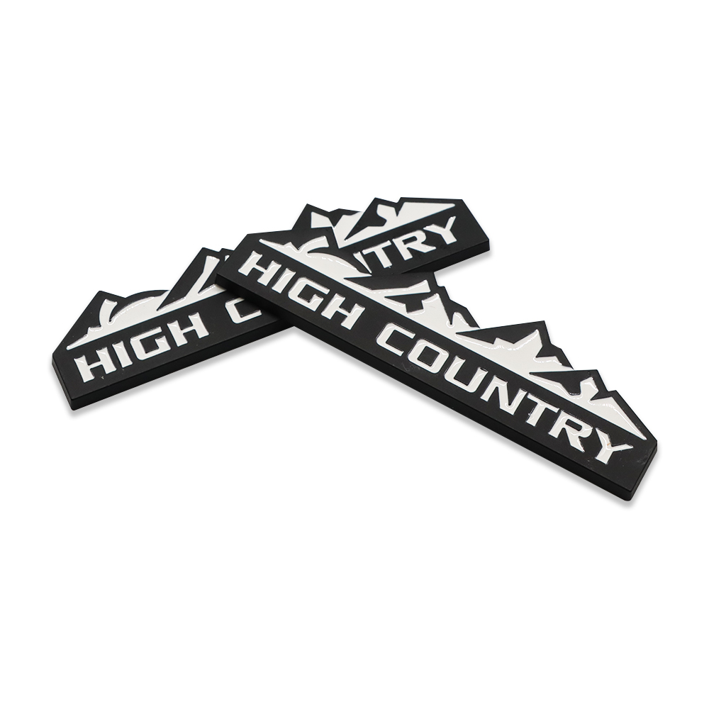 2Pcs 2014-2020 Silverado 1500 2500HD 3500HD Metal High Country Side Fender Badges Black Chevrolet