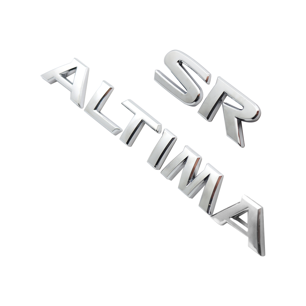 2019-2025 ALTIMA SR Tailgate Badge ABS Chrome Nissan Self-Adhesive Decal Nameplate