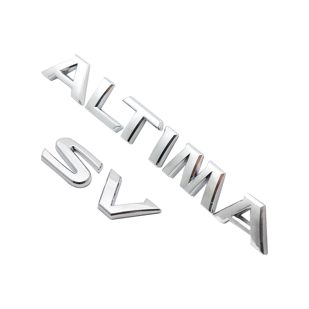 2019-2025 ALTIMA SV Tailgate Badge ABS Chrome Nissan Self-Adhesive Decal Nameplate