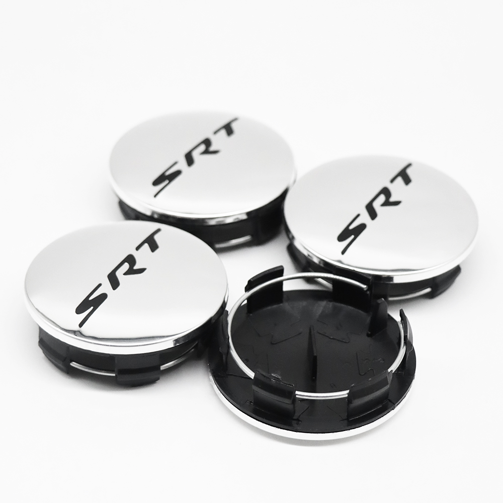 4PCS 2011-2023 Charger Challenger Durango Grand Cherokee SRT Wheel Center Caps 63mm Chrome Black Dodge 5QW99RXFAA