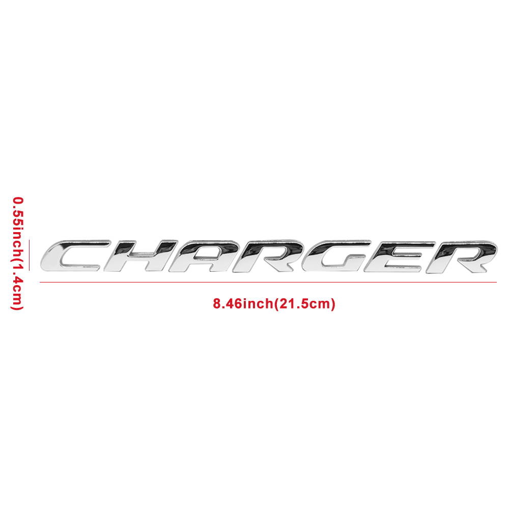 2015-2023 Charger Metal Tailgate Letter Chrome Dodge Rear Trunk Decal Nameplate