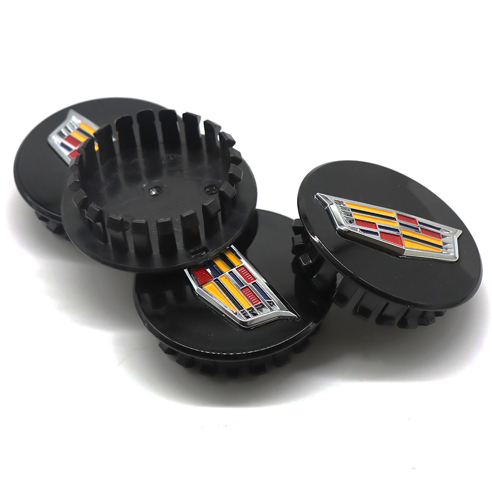 4Pcs ATS CT6 CTS XTS XT4 XT5 Plastic Wheel Center Hub Caps Rim Black Colored Cadillac 66mm 23156594