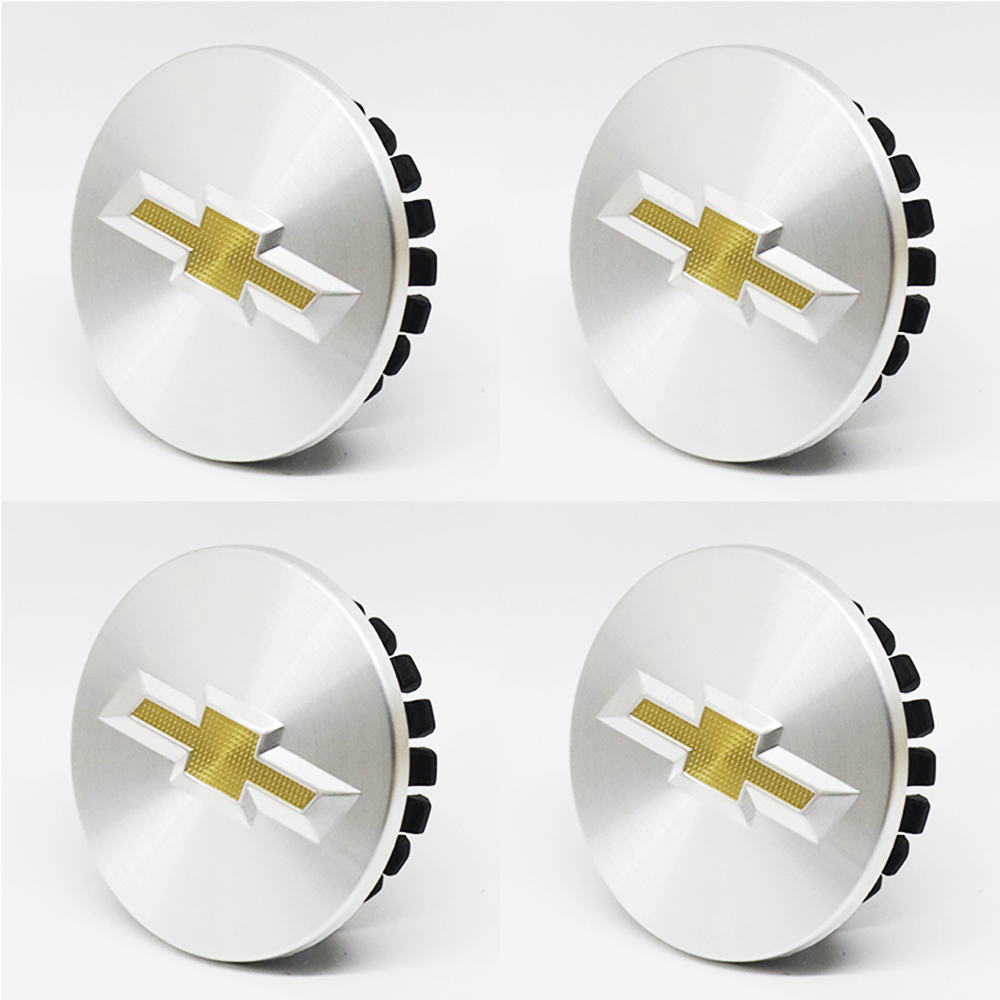 4PCS Cruze Equinox Impala Malibu Trax Volt Plastic 58mm Wheel Center Caps Matte Chevrolet 9594156