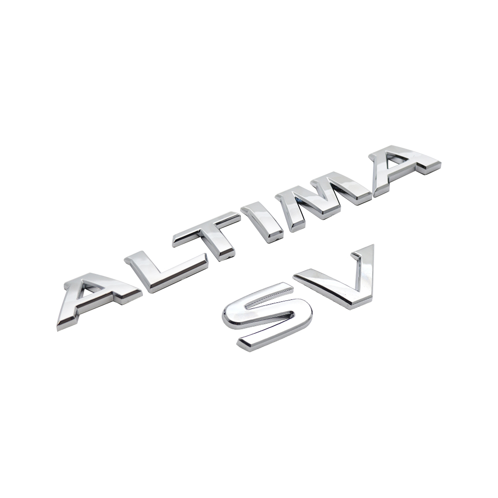 2019-2025 ALTIMA SV Tailgate Badge ABS Chrome Nissan Self-Adhesive Decal Nameplate