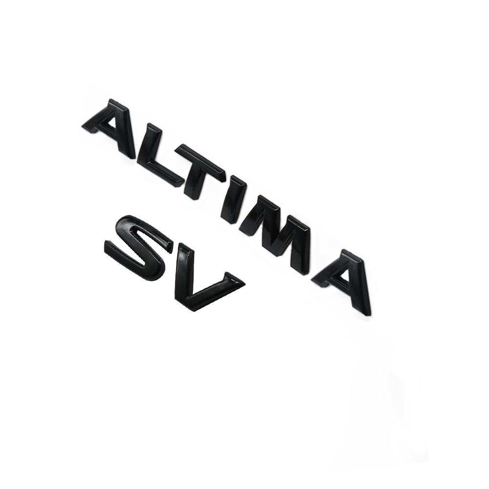 2019-2025 ALTIMA SV Tailgate Badge ABS Gloss Black Nissan Self-Adhesive Decal Nameplate
