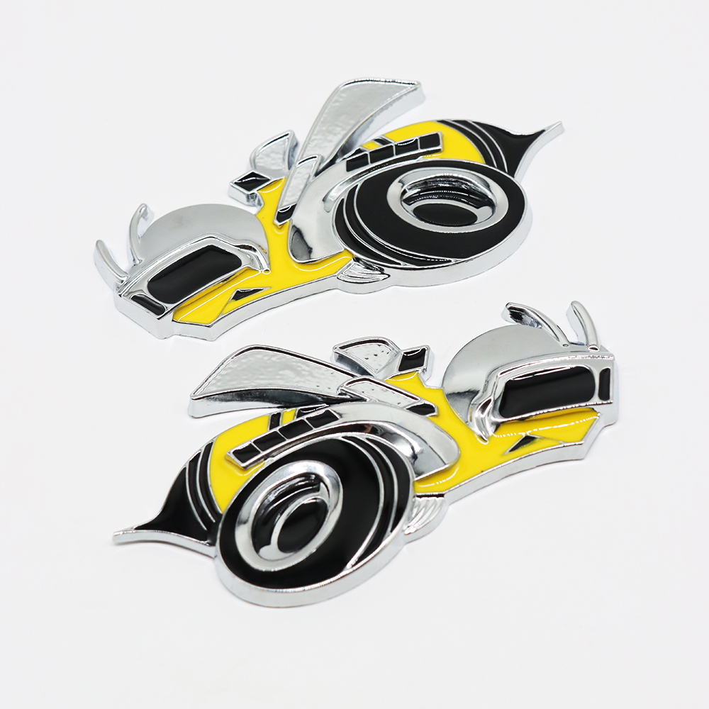 2Pcs SCAT PACK Super Bee Badge Metal Side Fender Dodge 68004237AA