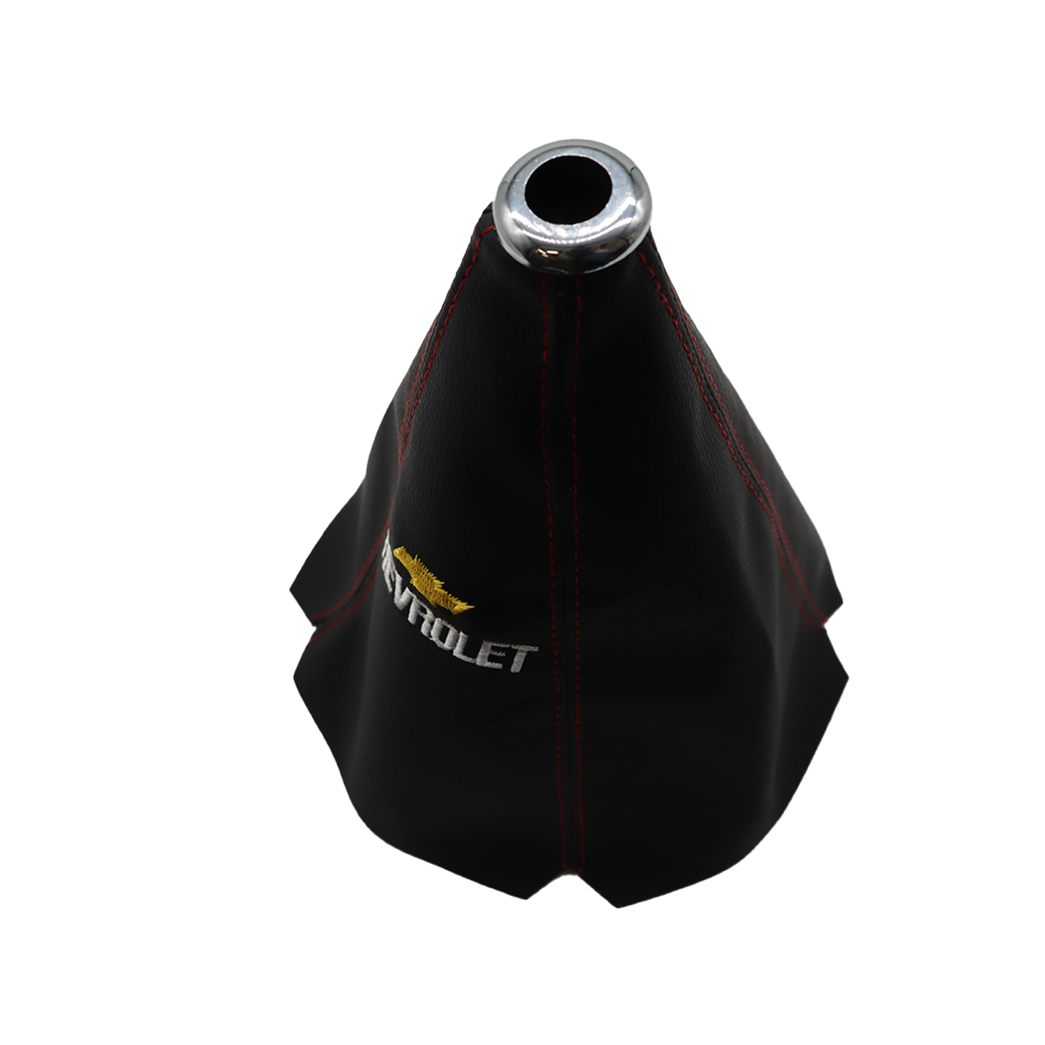 1Pc Universal Chevrolet PVC Leather Shift Knob Shifter Boot Cover Black Chevy