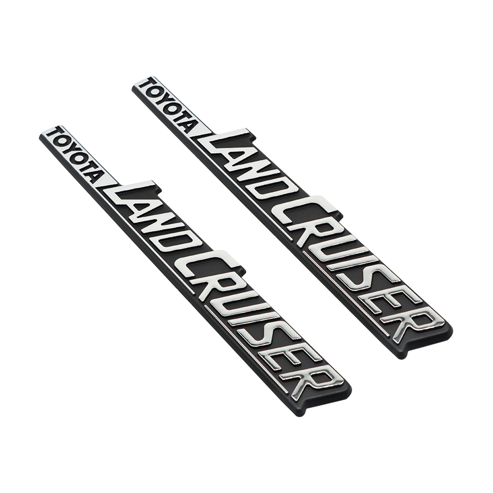 2PCS 1981-1990 Land Cruiser BJ60 Fj60 ABS Plastic Rear Quarter Badge Toyota 75370-60020