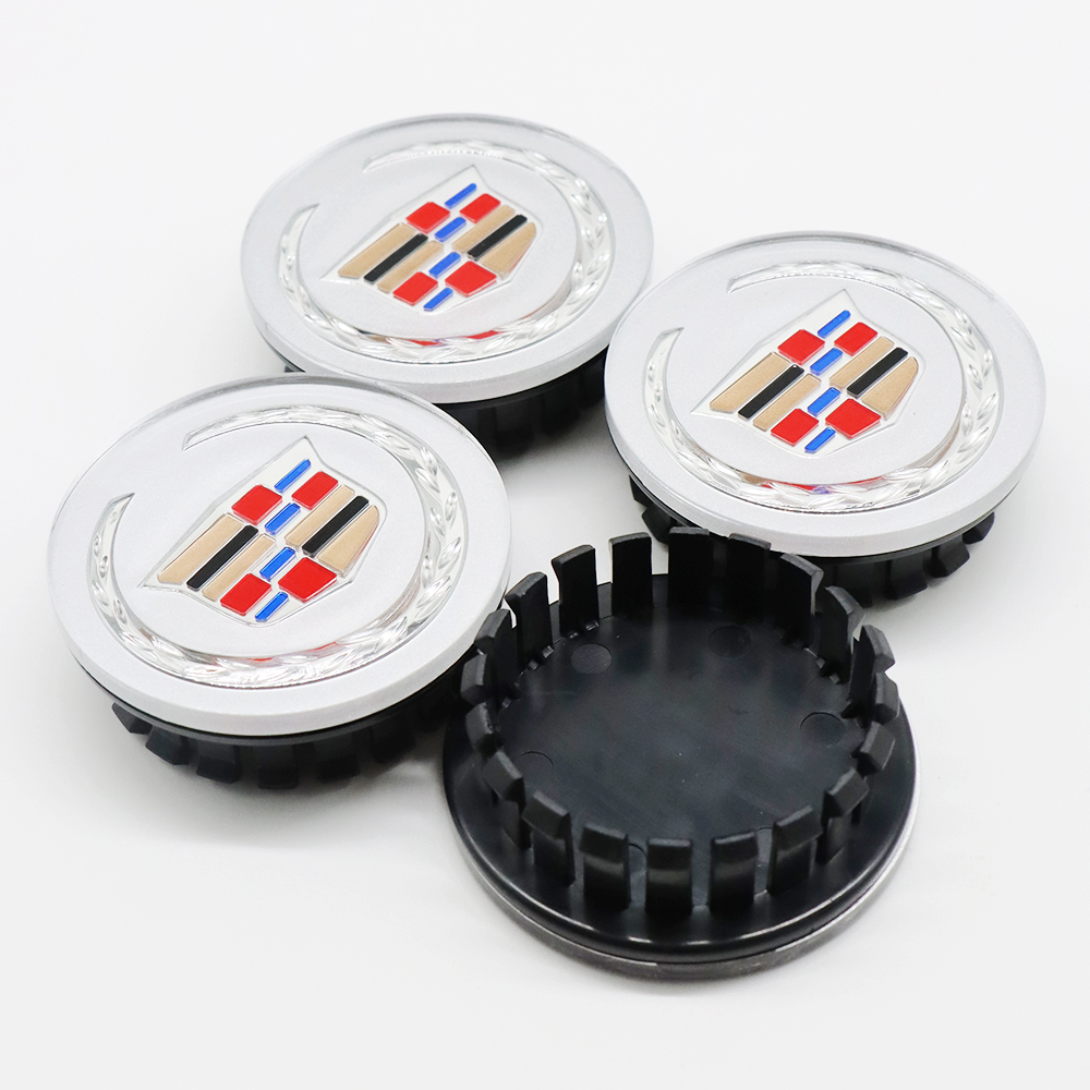 4Pcs ATS DTS SRX CTS XTS Plastic Wheel Center Caps Rims Chrome Cadillac 9595439