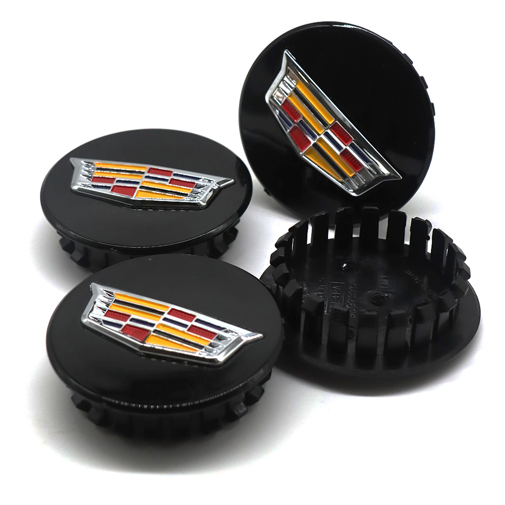 4Pcs ATS CT6 CTS XTS XT4 XT5 Plastic Wheel Center Hub Caps Rim Black Colored Cadillac 66mm 23156594