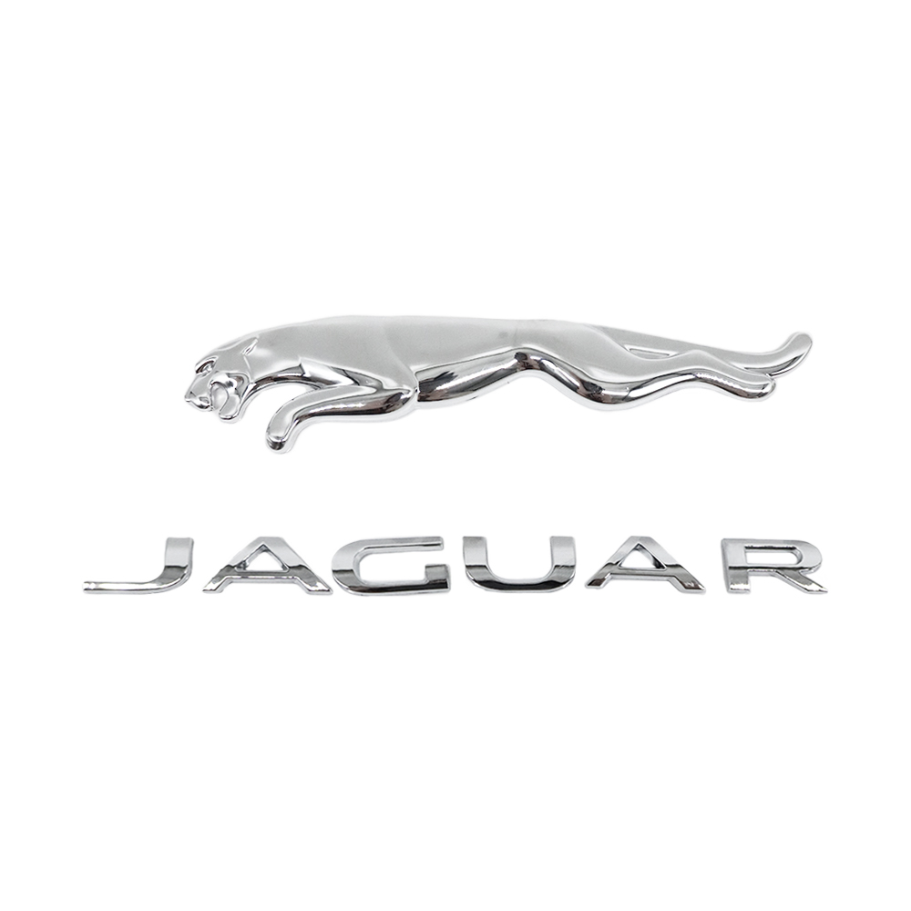 2010-2023 F-TYPE XJ XJR XF XE XJ6 F-PACE Tailgate Badge ABS Chrome Jaguar Self-Adhesive Decal Nameplate