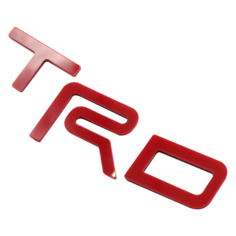2022 2023 2024 2025 Raised Tundra TRD Acrylic Upper Front Grille 3D Letters Red Toyota