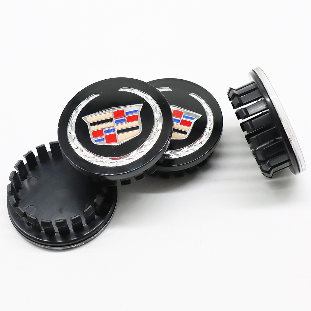 4Pcs ATS DTS SRX CTS XTS Plastic Wheel Center Caps Rims Black Cadillac 9595439