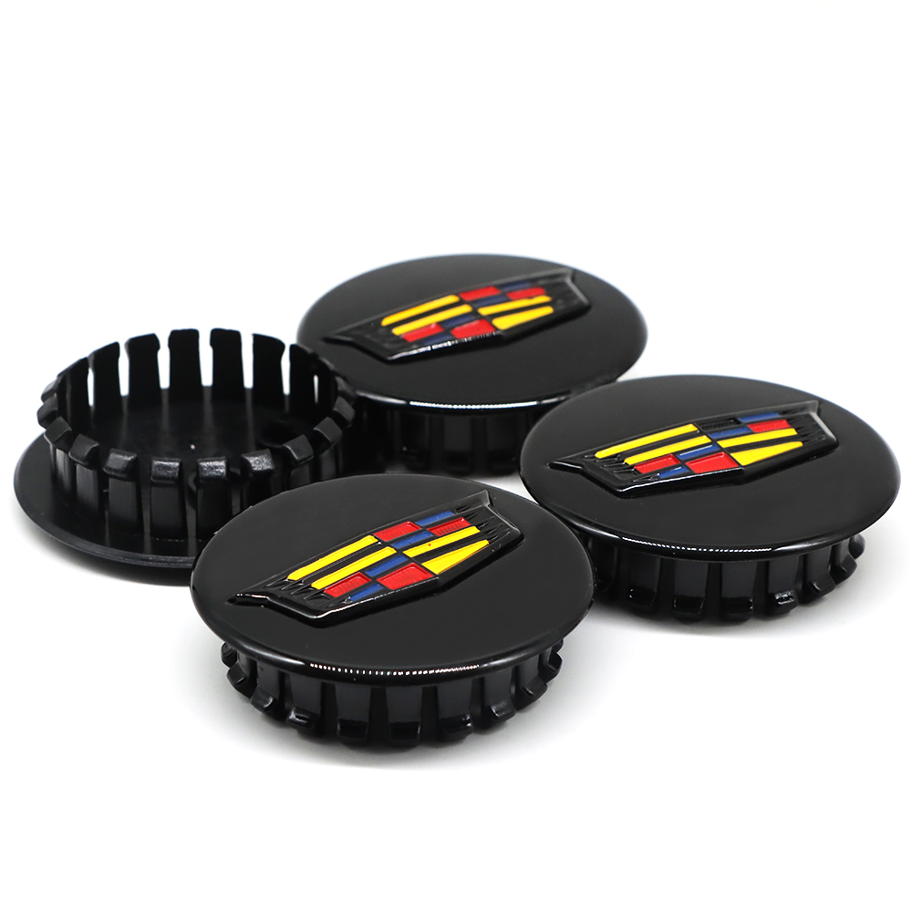4Pcs ATS CT6 CTS XTS XT4 XT5 Plastic Wheel Center Caps Rim Black Colored Cadillac 66mm 9595439