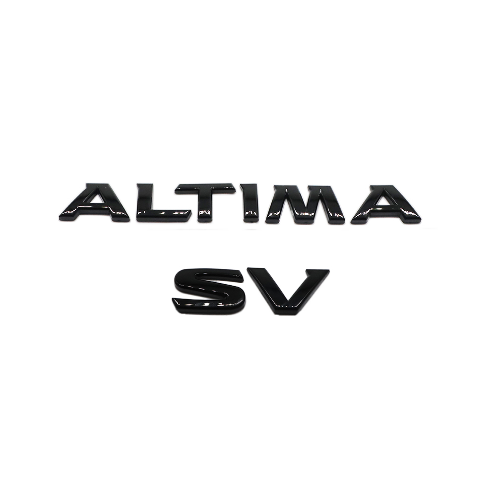 2019-2025 ALTIMA SV Tailgate Badge ABS Gloss Black Nissan Self-Adhesive Decal Nameplate