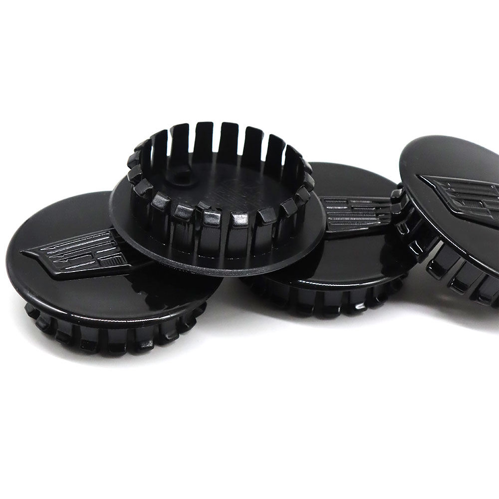 4Pcs ATS CT6 CTS XTS XT4 XT5 Plastic Wheel Center Caps Rim All Black Cadillac 66mm 19303243