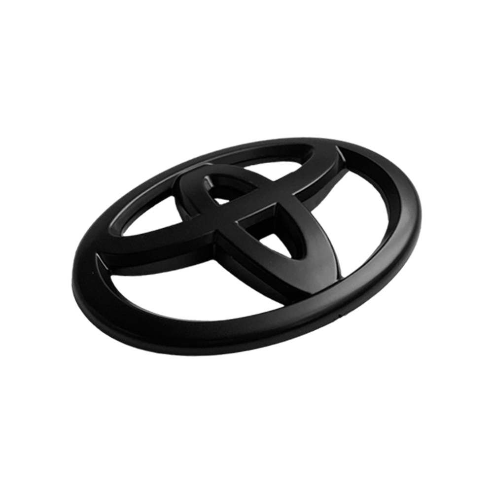 1PC Camry Highlander Corolla Yaris Logo Emblem Overlay Rear Matte Black Toyota