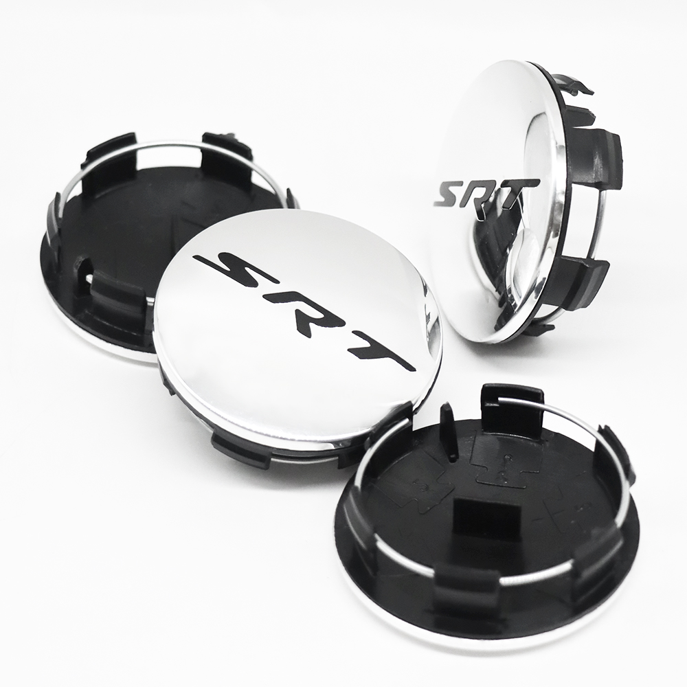 4PCS 2011-2023 Charger Challenger Durango Grand Cherokee SRT Wheel Center Caps 63mm Chrome Black Dodge 5QW99RXFAA