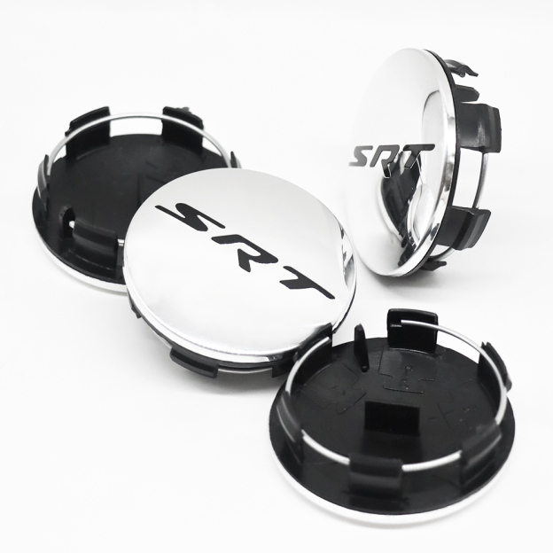 4PCS 2011-2023 Charger Challenger Durango Grand Cherokee SRT Wheel Center Caps 63mm Chrome Black Dodge 5QW99RXFAA