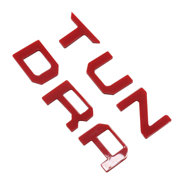 1Pc 2022-2026 Tundra Acylic Front Dashboard Letters Red Toyota