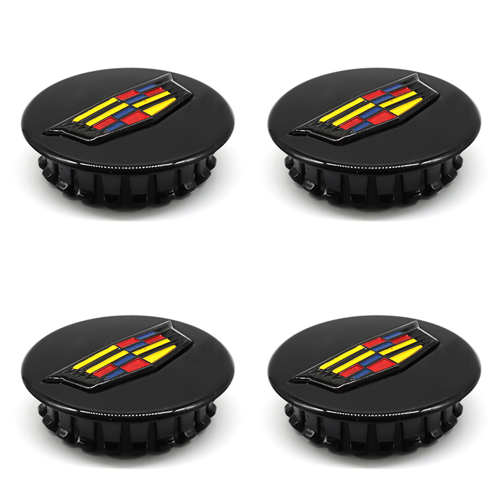 4Pcs ATS CT6 CTS XTS XT4 XT5 Plastic Wheel Center Caps Rim Black Colored Cadillac 66mm 9595439