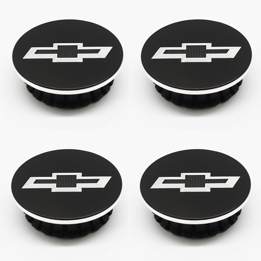 4PCS Cruze Equinox Impala Malibu Trax Volt Plastic 58mm Wheel Center Caps Black Chevrolet 9594156