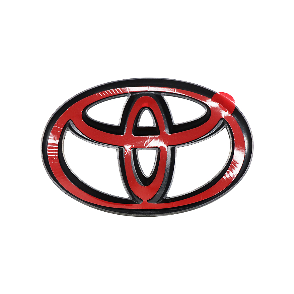 1PC Camry Highlander Corolla Yaris Logo Emblem Overlay Rear Matte Black Toyota