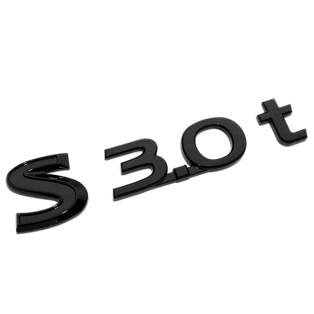 For 1982-2024 Nissan 1990-2024 Infiniti S3.0t ABS Left or Right Liftgate Letter Nameplate Gloss Black Infiniti 63890-5CH5A