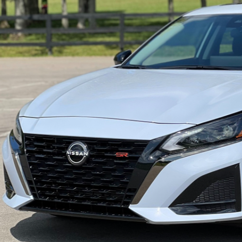 For 2023-2025 Altima Versa ABS Front Grille Emblem Gloss Black Grey Nissan 62889-9HF0A