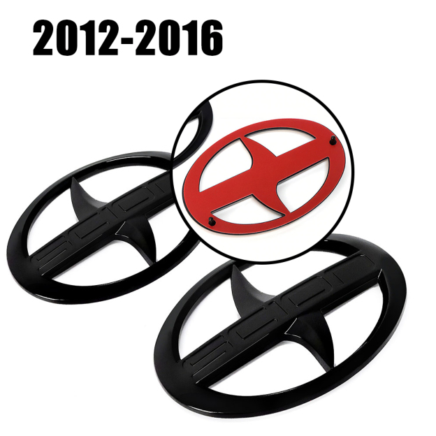 2pcs 2012-2016 FRS FR-S Front & Rear Badge Nameplate Emblem Gloss Black Toyota