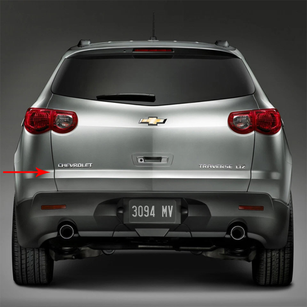 1Pc Silverado Tahoe Suburban Plastic Rear Tailgate Letter Gloss Silver Chevrolet