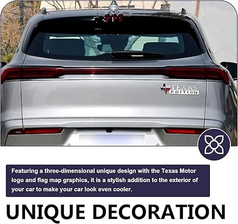 2Pcs Silverado ABS Plastic Texas Edition Badge Fender Side Door Silver Chevrolet