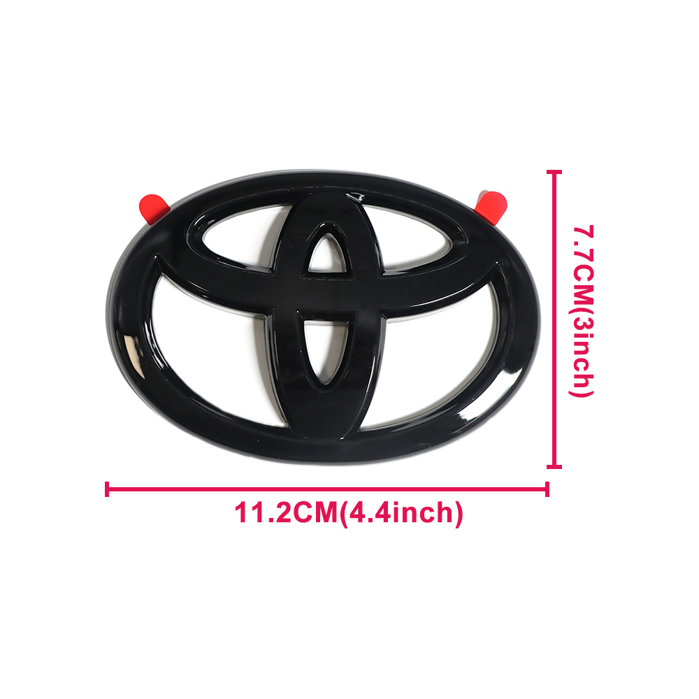 8pcs 2019-2024 Rav4 Hybrid XSE AWD Emblem Overlay Gloss Black Toyota
