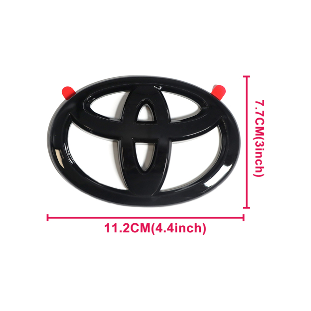 8pcs 2019-2024 Rav4 Hybrid XSE AWD Emblem Overlay Gloss Black Toyota