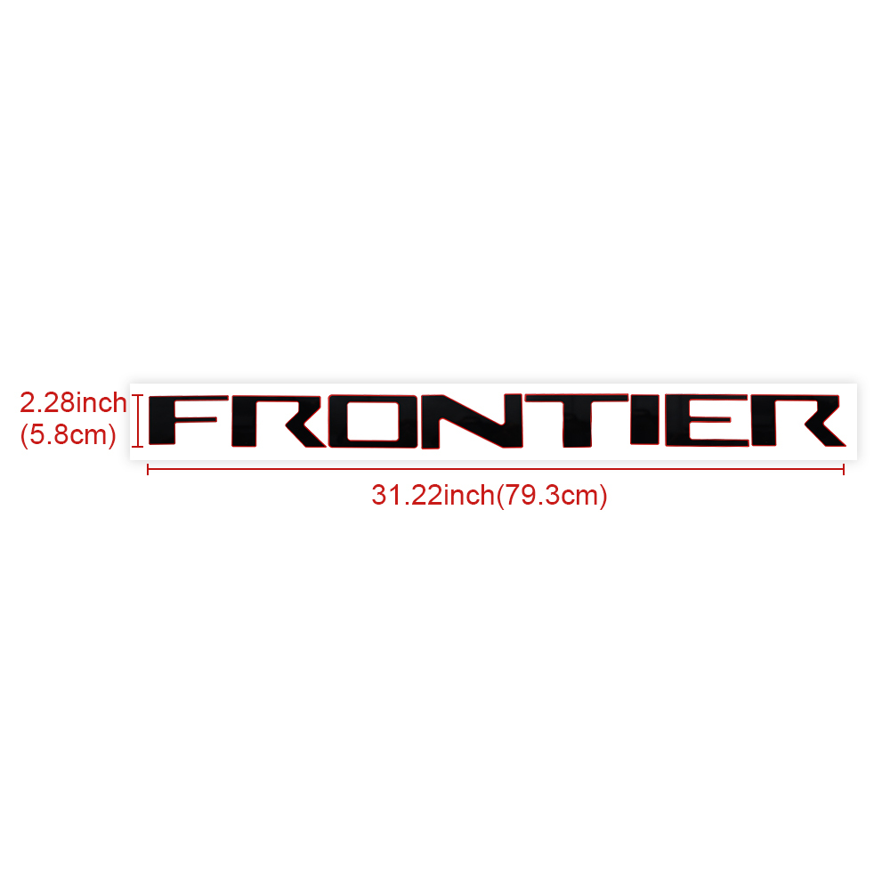 2022-2026 Frontier Acrylic Tailgate Insert Letters Black Red Nissan T99G8-9BU1B